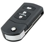 Auto si Moto - Electronice auto - Accesorii electronice auto - Carcasa Cheie Auto Completa tip Briceag Techstar, cu 3 Butoane, 433MHz, SKE126-01, Cip ID63 80bit – - Infinity.ro