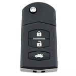 Auto si Moto - Electronice auto - Accesorii electronice auto - Carcasa Cheie Auto Completa tip Briceag Techstar, cu 3 Butoane, 433MHz, SKE126-01, Cip ID63 80bit – - Infinity.ro