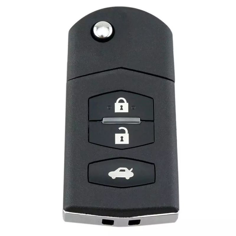 Auto si Moto - Electronice auto - Accesorii electronice auto - Carcasa Cheie Auto Completa tip Briceag Techstar, cu 3 Butoane, 433MHz, SKE126-01, Cip ID63 80bit – - Infinity.ro