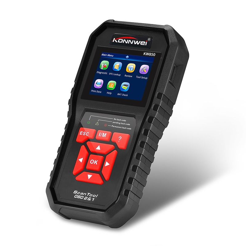 Auto si Moto - Reparatii si depanare - Sisteme de diagnoza - Tester diagnoza auto OBD2 Konnwei KW850, citire/stergere erori, test EVAP, senzor O2, baterie, - Infinity.ro