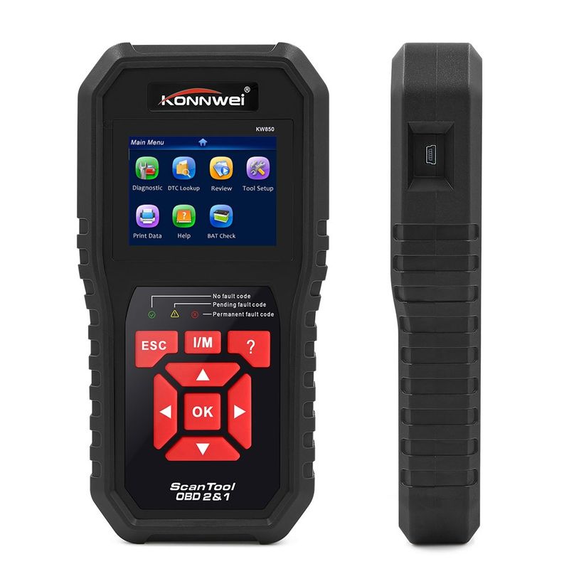 Auto si Moto - Reparatii si depanare - Sisteme de diagnoza - Tester diagnoza auto OBD2 Konnwei KW850, citire/stergere erori, test EVAP, senzor O2, baterie, - Infinity.ro
