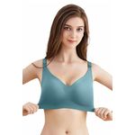 Fashion, accesorii si bijuterii - Femei - Lenjerie si pijamale femei - Lenjerie intima femei - Sutien Alaptat fara Cusaturi si fara Intarituri - Verde Inchis - L, Verde Inchis - Infinity.ro