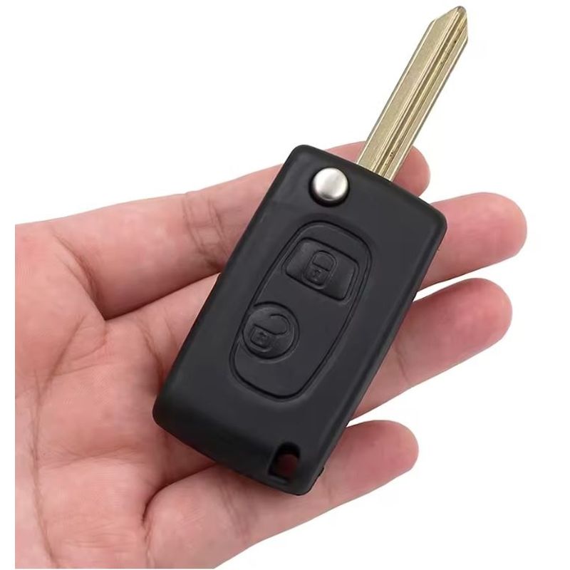 Auto si Moto - Electronice auto - Accesorii electronice auto - Carcasa Cheie Auto Transformatoare in Flip, cu 2 Butoane, Upgrade cu Lama SX9 pentru Citroen Saxo, - Infinity.ro