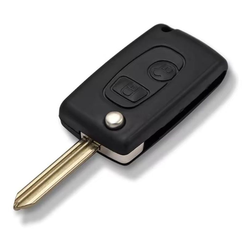 Auto si Moto - Electronice auto - Accesorii electronice auto - Carcasa Cheie Auto Transformatoare in Flip, cu 2 Butoane, Upgrade cu Lama SX9 pentru Citroen Saxo, - Infinity.ro