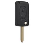 Auto si Moto - Electronice auto - Accesorii electronice auto - Carcasa Cheie Auto Transformatoare in Flip, cu 2 Butoane, Upgrade cu Lama SX9 pentru Citroen Saxo, - Infinity.ro