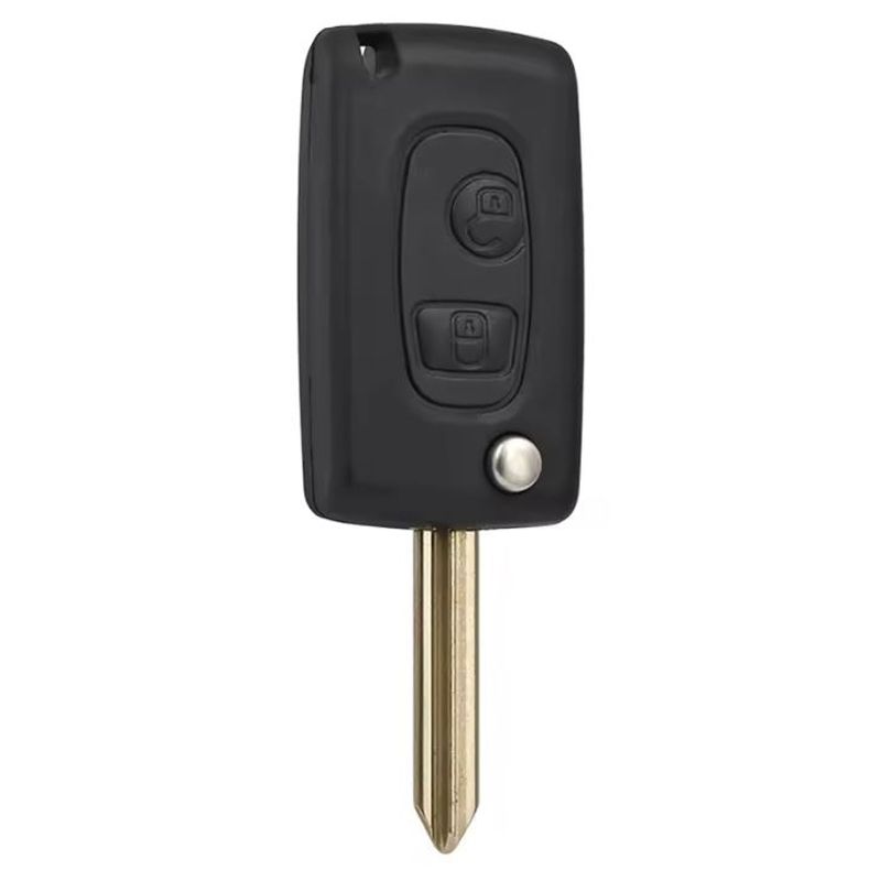 Auto si Moto - Electronice auto - Accesorii electronice auto - Carcasa Cheie Auto Transformatoare in Flip, cu 2 Butoane, Upgrade cu Lama SX9 pentru Citroen Saxo, - Infinity.ro