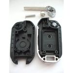 Auto si Moto - Electronice auto - Accesorii electronice auto - Carcasa cheie auto Techstar transformatoare, upgrade flip, 2 butoane, lama HU100, compatibila Opel - Infinity.ro
