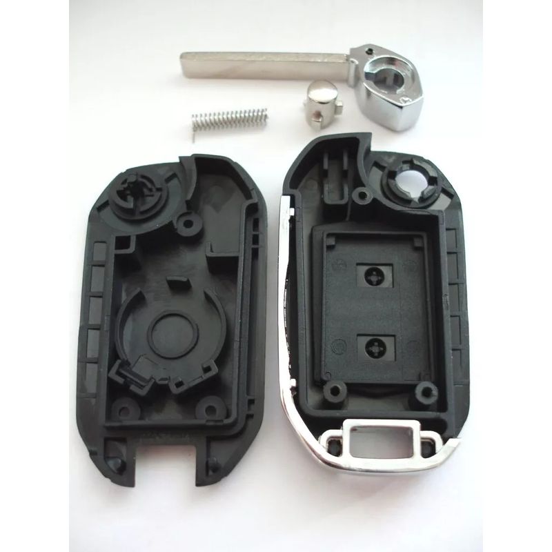Auto si Moto - Electronice auto - Accesorii electronice auto - Carcasa cheie auto Techstar transformatoare, upgrade flip, 2 butoane, lama HU100, compatibila Opel - Infinity.ro