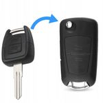 Auto si Moto - Electronice auto - Accesorii electronice auto - Carcasa cheie transformatoare Techstar, upgrade la cheie tip briceag (flip), 2 butoane, lama HU46, - Infinity.ro