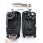 Auto si Moto - Electronice auto - Accesorii electronice auto - Carcasa cheie transformatoare Techstar, upgrade la cheie tip briceag (flip), 2 butoane, lama HU46, - Infinity.ro
