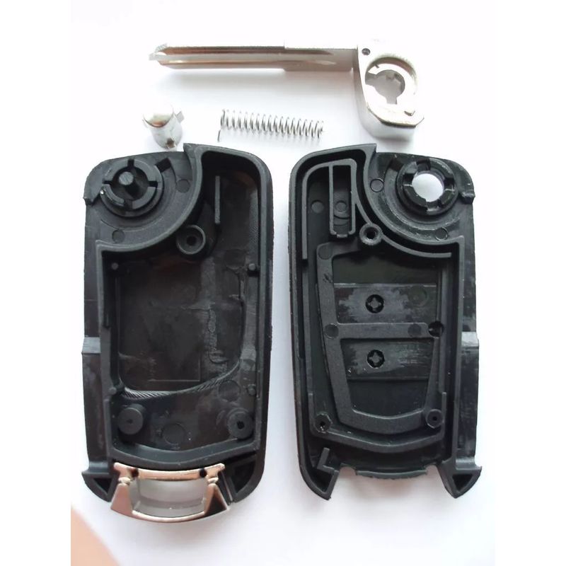 Auto si Moto - Electronice auto - Accesorii electronice auto - Carcasa cheie transformatoare Techstar, upgrade la cheie tip briceag (flip), 2 butoane, lama HU46, - Infinity.ro