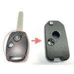 Auto si Moto - Electronice auto - Accesorii electronice auto - Carcasa cheie auto transformatoare, tip flip Techstar®, cu 2 butoane pentru Honda Accord, Civic, - Infinity.ro