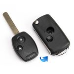 Auto si Moto - Electronice auto - Accesorii electronice auto - Carcasa cheie auto transformatoare, tip flip Techstar®, cu 2 butoane pentru Honda Accord, Civic, - Infinity.ro