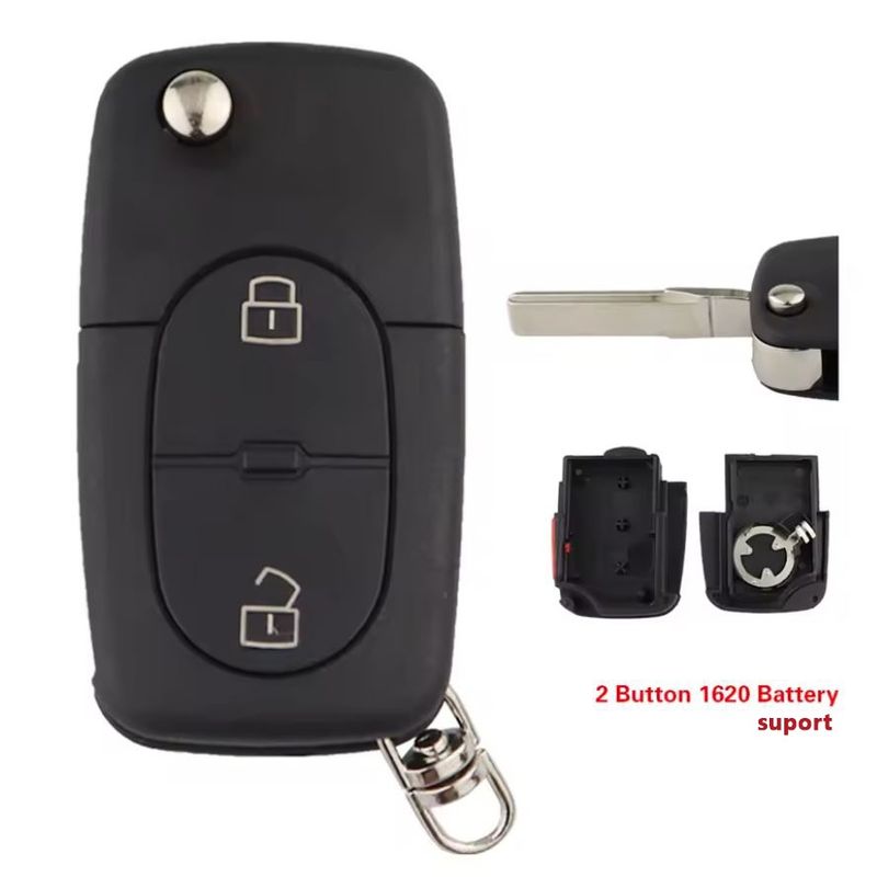 Auto si Moto - Electronice auto - Accesorii electronice auto - Carcasa cheie auto Techstar 2 butoane compatibila VW Golf MK4, Passat B5, Bora 1998–2001 – lama - Infinity.ro