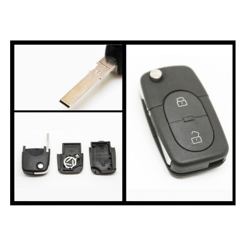 Auto si Moto - Electronice auto - Accesorii electronice auto - Carcasa cheie auto Techstar 2 butoane compatibila VW Golf MK4, Passat B5, Bora 1998–2001 – lama - Infinity.ro