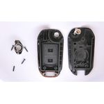 Auto si Moto - Electronice auto - Accesorii electronice auto - Carcasa Cheie Telecomanda 2 Butoane Flip HU46 Compatibila cu Opel – Corsa C, Meriva A, Tigra B, Combo - Infinity.ro