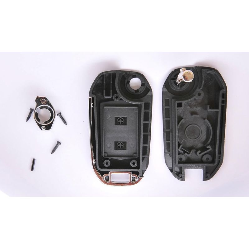 Auto si Moto - Electronice auto - Accesorii electronice auto - Carcasa Cheie Telecomanda 2 Butoane Flip HU46 Compatibila cu Opel – Corsa C, Meriva A, Tigra B, Combo - Infinity.ro