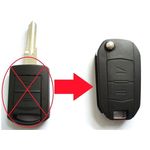 Auto si Moto - Electronice auto - Accesorii electronice auto - Carcasa Cheie Telecomanda 2 Butoane Flip HU46 Compatibila cu Opel – Corsa C, Meriva A, Tigra B, Combo - Infinity.ro