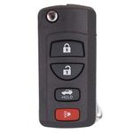 Auto si Moto - Electronice auto - Accesorii electronice auto - Carcasa Cheie Auto Techstar pentru Infiniti FX35 2003-2009, QX4, Nissan Murano, cu 4 Butoane, tip Flip Briceag - Infinity.ro