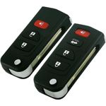 Auto si Moto - Electronice auto - Accesorii electronice auto - Carcasa Cheie Auto Techstar pentru Infiniti FX35 2003-2009, QX4, Nissan Murano, cu 4 Butoane, tip Flip Briceag - Infinity.ro