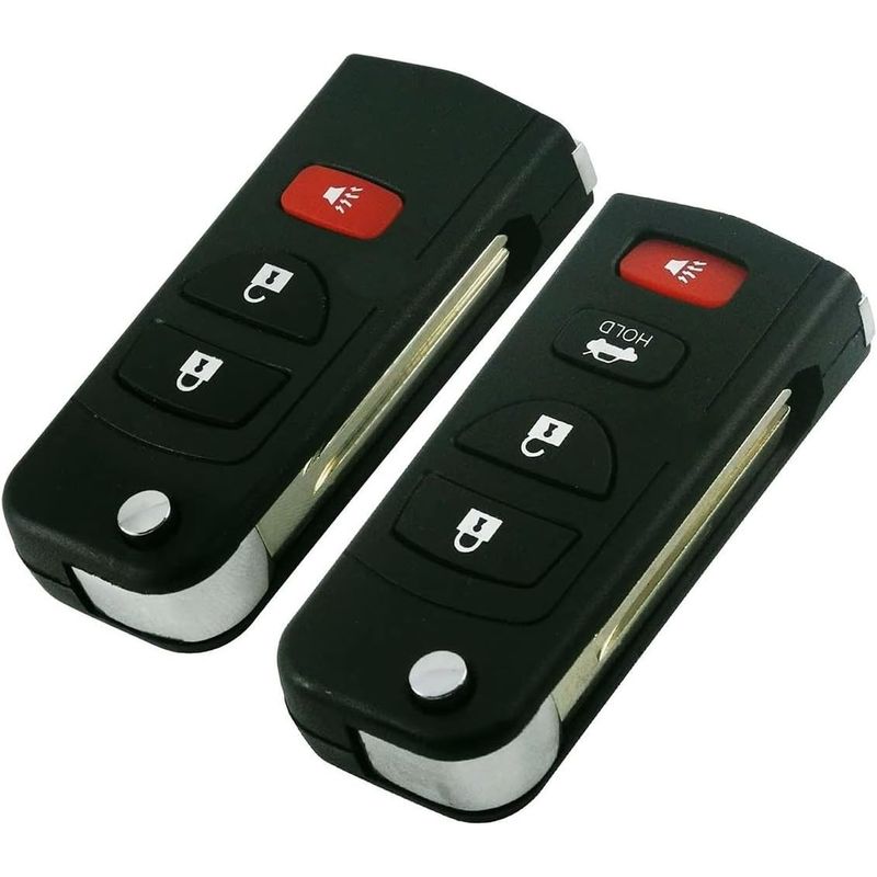 Auto si Moto - Electronice auto - Accesorii electronice auto - Carcasa Cheie Auto Techstar pentru Infiniti FX35 2003-2009, QX4, Nissan Murano, cu 4 Butoane, tip Flip Briceag - Infinity.ro