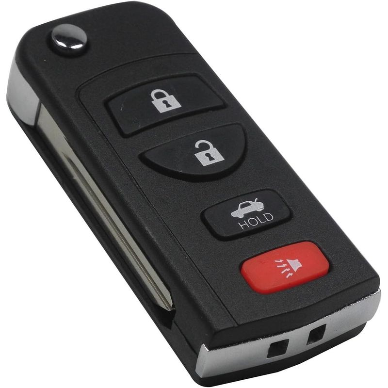 Auto si Moto - Electronice auto - Accesorii electronice auto - Carcasa Cheie Auto Techstar pentru Infiniti FX35 2003-2009, QX4, Nissan Murano, cu 4 Butoane, tip Flip Briceag - Infinity.ro