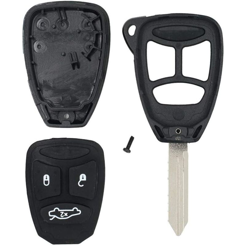 Auto si Moto - Electronice auto - Accesorii electronice auto - Carcasa cheie Techstar® 3 butoane pentru Chrysler 300C, Dodge, Jeep – compatibila lama CY24 (2005–2008) - Infinity.ro