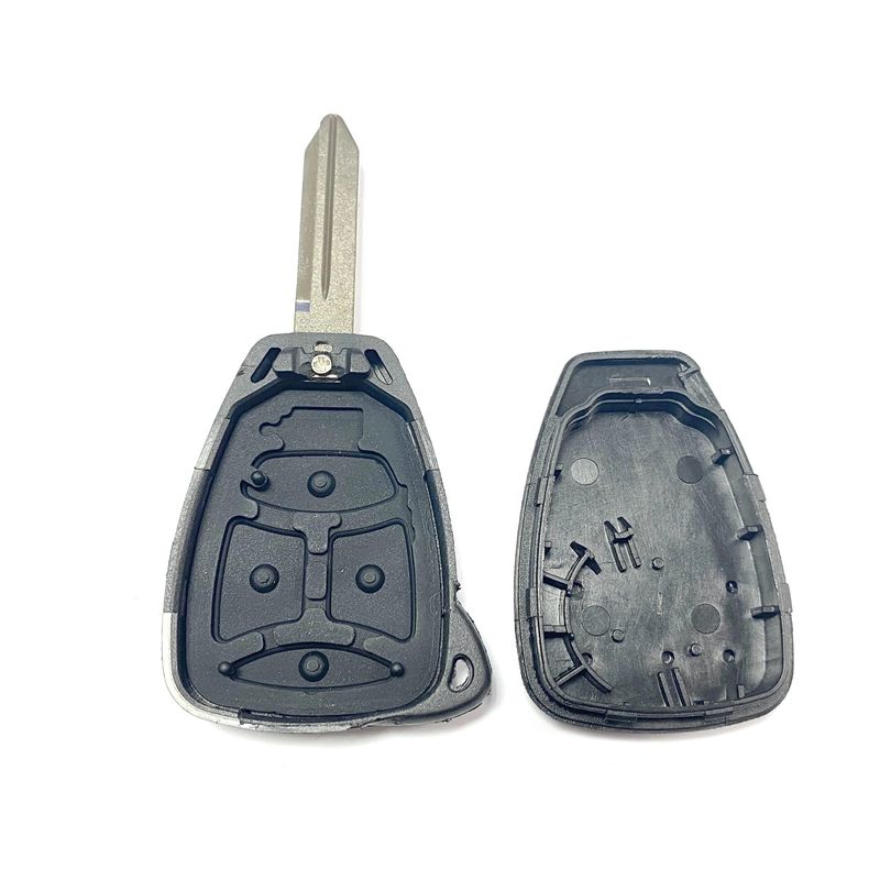 Auto si Moto - Electronice auto - Accesorii electronice auto - Carcasa cheie Techstar® 3 butoane pentru Chrysler 300C, Dodge, Jeep – compatibila lama CY24 (2005–2008) - Infinity.ro