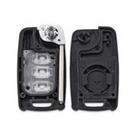 Auto si Moto - Electronice auto - Accesorii electronice auto - Carcasa cheie auto Techstar flip cu 3 butoane compatibila SsangYong Korando C200 – lama TOY48 - Infinity.ro