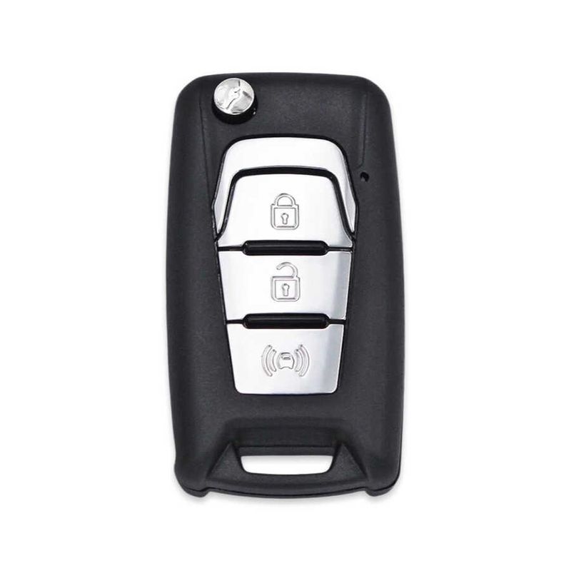 Auto si Moto - Electronice auto - Accesorii electronice auto - Carcasa cheie auto Techstar flip cu 3 butoane compatibila SsangYong Korando C200 – lama TOY48 - Infinity.ro