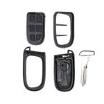 Auto si Moto - Electronice auto - Accesorii electronice auto - Carcasa cheie auto Techstar compatibila Jeep Cherokee, Dodge RAM, Durango, Chrysler – cu lama netaiata - Infinity.ro