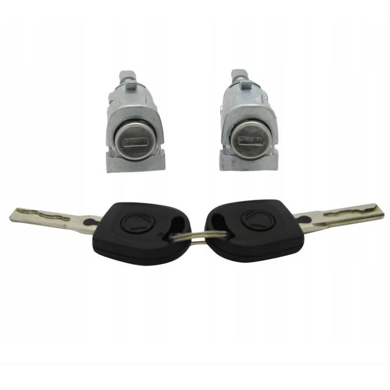 Auto si Moto - Reparatii si depanare - Scule auto - Set Cilindru Inchidere Usa Techstar, Compatibil VW Golf 4, Bora, Passat B5, Polo 9N, Skoda Octavia, - Infinity.ro