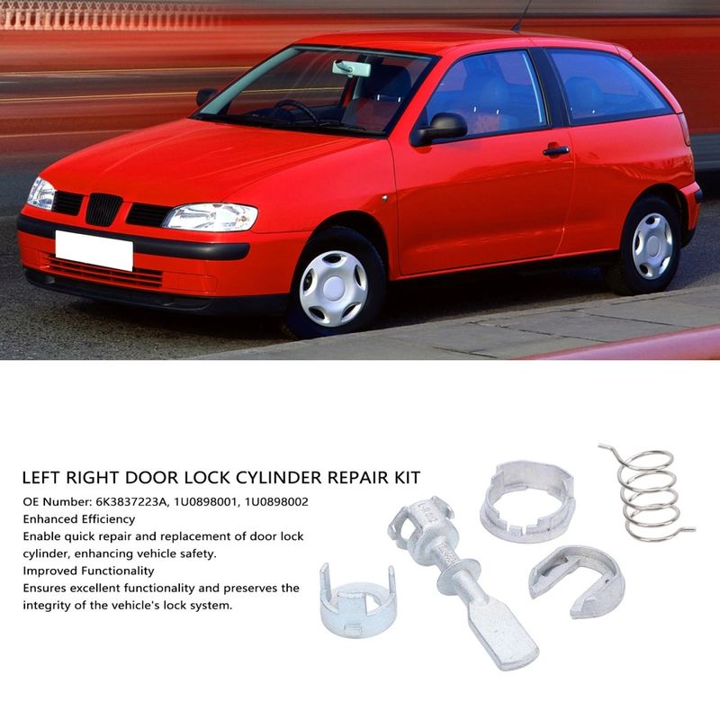 Auto si Moto - Reparatii si depanare - Scule auto - Kit Reparatie Cilindru Incuietoare Yala Techstar, Usa Fata Stanga/Dreapta, compatibil Seat Cordoba - Infinity.ro