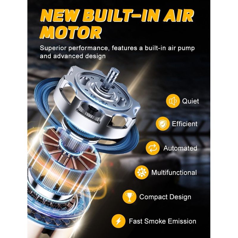 Auto si Moto - Reparatii si depanare - Scule auto - Scule si truse auto - Detector Scapari Fum Auto Techstar SD405, 12V, cu Pompa Incorporata, Reglaj Presiune, EVAP, Vacuum, - Infinity.ro