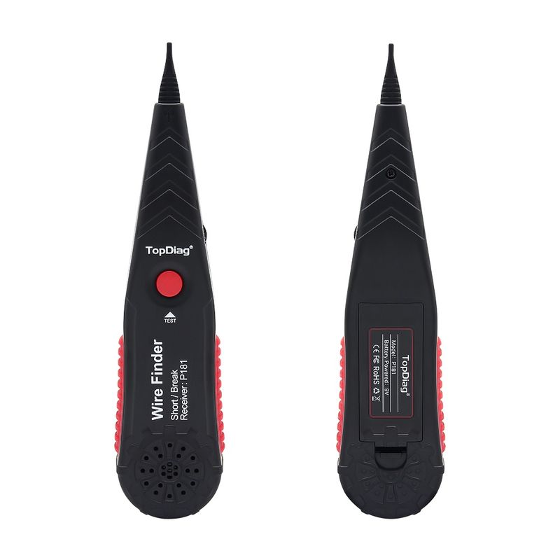 Auto si Moto - Reparatii si depanare - Scule auto - Testere si multimetre - TopDiag P181 Wire Finder – Receptor pentru Detectarea Firelor, Punctelor de Intrerupere si a Scurtcircuitelor - Infinity.ro