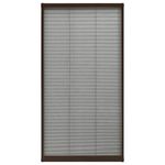 Casa si Gradina - Textile si covoare - Perdele si draperii - Perdele - Plasa insecte plisse pentru ferestre, maro, 80x160 cm, aluminiu - Infinity.ro