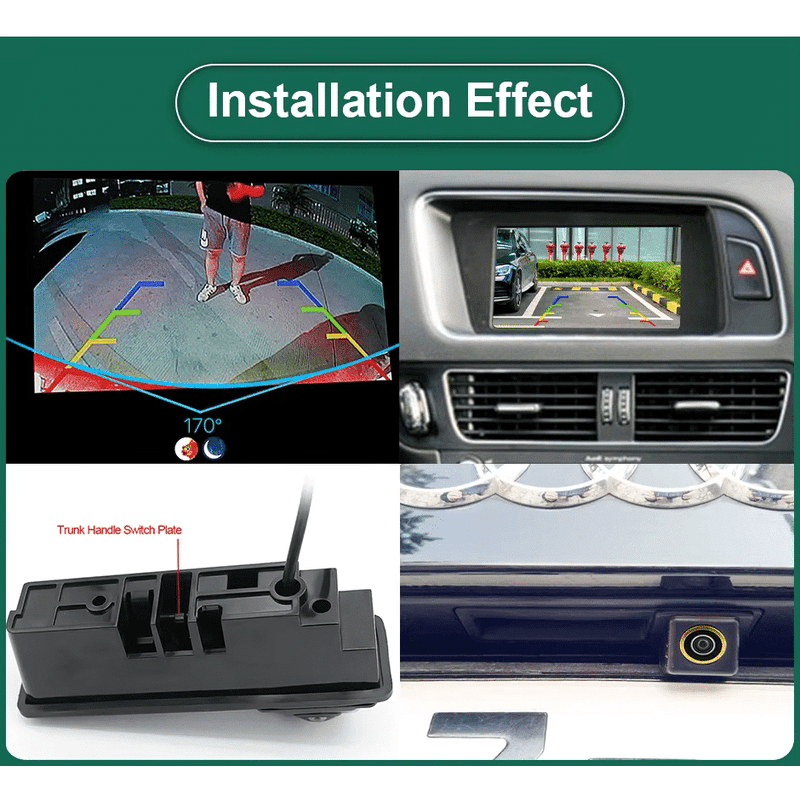Auto si Moto - Electronice auto - Accesorii electronice auto - Camera De Marsarier Dedicata Audi A3 A4 A5 Q3 Q5 Si VW Passat B6 B7 Golf 6 Tiguan Touran Montaj In Maner Portbagaj - Infinity.ro