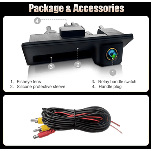 Camera De Marsarier Dedicata Audi A3 A4 A5 Q3 Q5 Si VW Passat B6 B7 Golf 6 Tiguan Touran Montaj In Maner Portbagaj