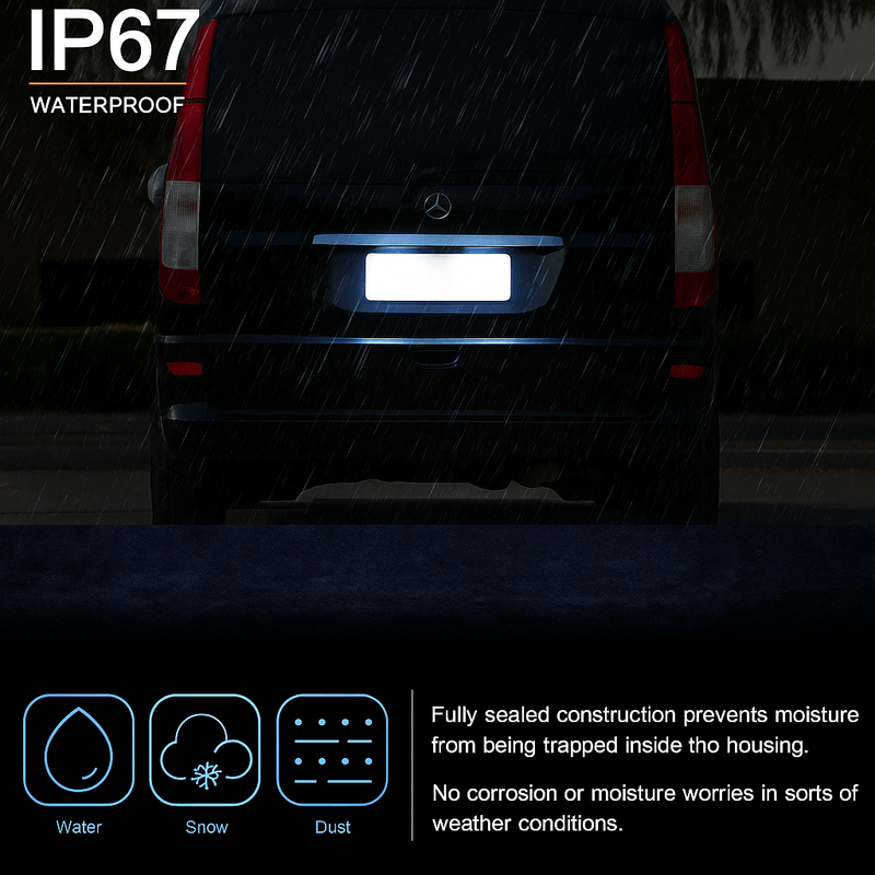 Auto si Moto - Electrice auto - Iluminare si semnalizare - Lumini ambientale - Lampi LED Numar Inmatricuare Auto Mercedes Benz Sprinter Vito Viano W639 W906 6500K Alb rece Canbus Fara Eroare - Infinity.ro