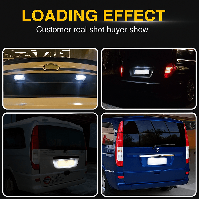 Auto si Moto - Electrice auto - Iluminare si semnalizare - Lumini ambientale - Lampi LED Numar Inmatricuare Auto Mercedes Benz Sprinter Vito Viano W639 W906 6500K Alb rece Canbus Fara Eroare - Infinity.ro