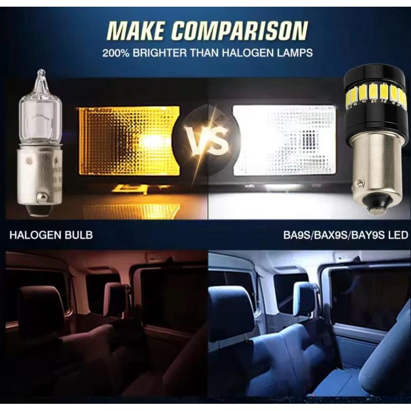 Auto si Moto - Electrice auto - Iluminare si semnalizare - Becuri auto - Bec LED Alb Rece soclu BAX9S H6W 9W Canbus DC12V-48V pentru Numar Inmatriculare, Plafon, Interior Auto, fara eroare - Infinity.ro