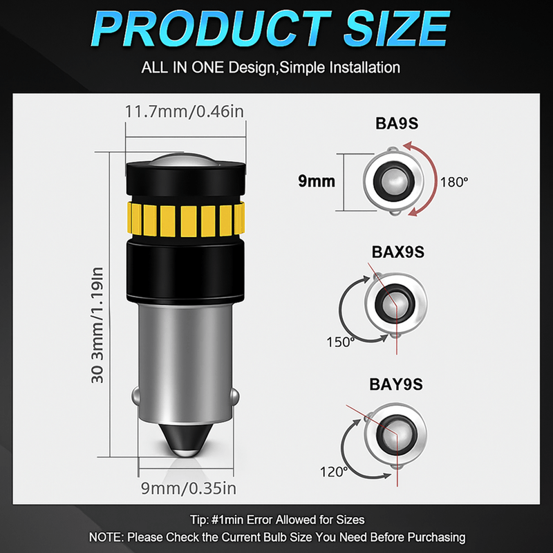 Auto si Moto - Electrice auto - Iluminare si semnalizare - Becuri auto - Bec LED Alb Rece soclu BAX9S H6W 9W Canbus DC12V-48V pentru Numar Inmatriculare, Plafon, Interior Auto, fara eroare - Infinity.ro