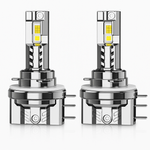 Auto si Moto - Electrice auto - Iluminare si semnalizare - Becuri auto - Set 2 Becuri LED Auto H15 30000LM DRL Faza Lunga Scurta 6000K Canbus Plug & Play IP68 Aluminiu, Canbus, fara eroare - Infinity.ro