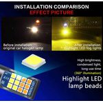 Auto si Moto - Electrice auto - Iluminare si semnalizare - Becuri auto - Set 2 Becuri Auto LED pentru Proiectoare Ceata H8/H11, 24SMD, 60W Lumina Alba si Galbena, 6000K/3000K ,12V - Infinity.ro