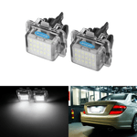 Auto si Moto - Electrice auto - Iluminare si semnalizare - Lumini ambientale - Set 2 Lampi LED Numar Auto Mercedes Benz W204 W221 W212 W222 BRABUS 18LED 2835 6500K Canbus, Fara Eroare - Infinity.ro