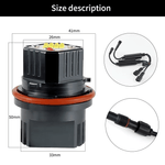 Auto si Moto - Electrice auto - Iluminare si semnalizare - Becuri auto - Set 2 Becuri LED Marker pentru Angel Eyes BMW 160W E83 E87 E60 E61 E53 E63 E64 E65 E66 - Lumina Alba 6000K Canbus - Infinity.ro