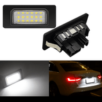 Auto si Moto - Electrice auto - Iluminare si semnalizare - Lumini ambientale - Set 2 Lampi LED Numar Inmatriculare Auto Canbus Compatibila Audi A1 A3 A4 A5 A6 A7 Q3 Q5 RS S-Line Lumina Alba - Infinity.ro