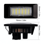 Auto si Moto - Electrice auto - Iluminare si semnalizare - Lumini ambientale - Set 2 Lampi LED Numar Inmatriculare Auto Canbus Compatibila Audi A1 A3 A4 A5 A6 A7 Q3 Q5 RS S-Line Lumina Alba - Infinity.ro