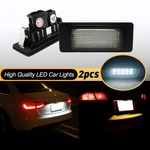 Auto si Moto - Electrice auto - Iluminare si semnalizare - Lumini ambientale - Set 2 Lampi LED Numar Inmatriculare Auto Canbus Compatibila Audi A1 A3 A4 A5 A6 A7 Q3 Q5 RS S-Line Lumina Alba - Infinity.ro