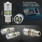 Auto si Moto - Electrice auto - Iluminare si semnalizare - Becuri auto - Bec LED Auto P21W BA15S 1156 cu Lupa si 60 LED-uri Culoare Portocaliu 3000K pentru Semnalizare CANBUS 12V, Putere 30W - Infinity.ro